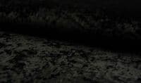 LUXURY Crushed Velvet Velour Fabric Material - BLACK